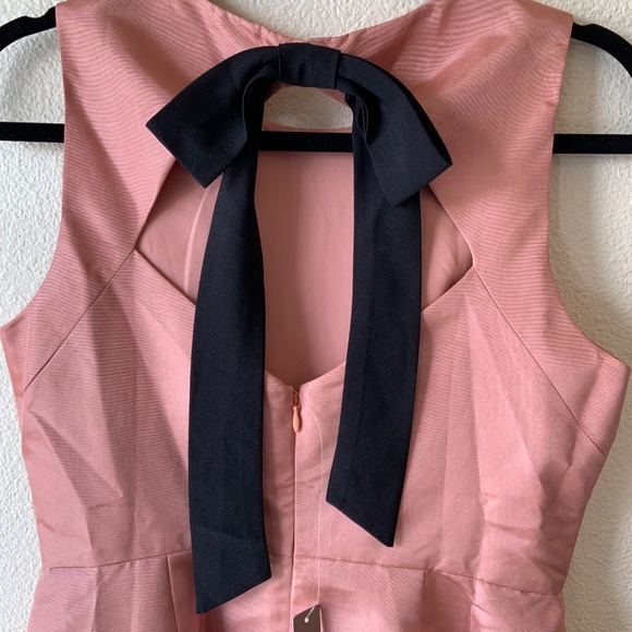 NEW! J Crew Satin Taffeta Midi Pink Dress Size 6 - Picture 8 of 12
